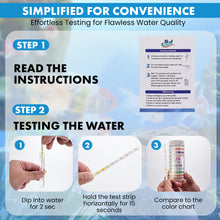 Load image into Gallery viewer, Aquarium Test Strips – 10 in 1 Fish Tank Water Testing Kit &amp; eBook - 100 Fast &amp; Accurate Fish Tank Test Strips &amp; Fish Tank Thermometer - Pond Water Test Kit - Freshwater &amp; Saltwater Fish Tanks
